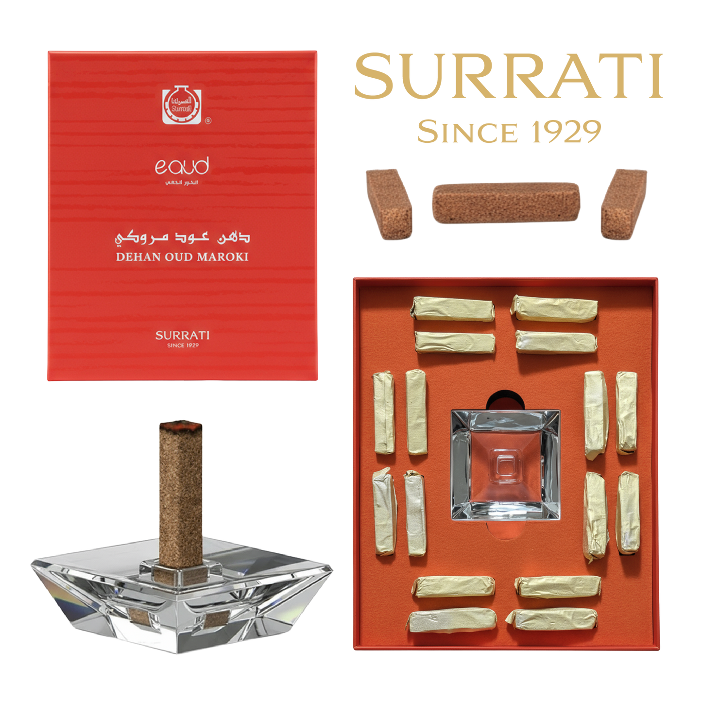 Dehan Oud Maroki - E-Oud Bakhoor Sticks - 16 Sticks - 75g