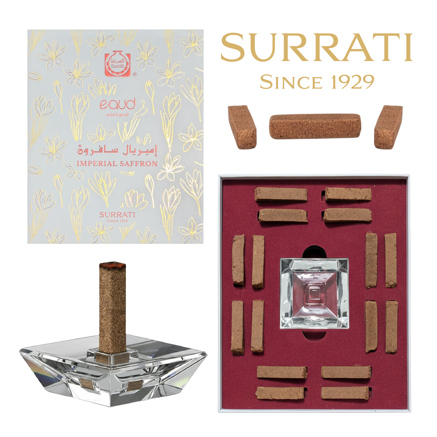 Imperial Saffron - E-Oud Bakhoor Sticks - 16 Sticks - 75g
