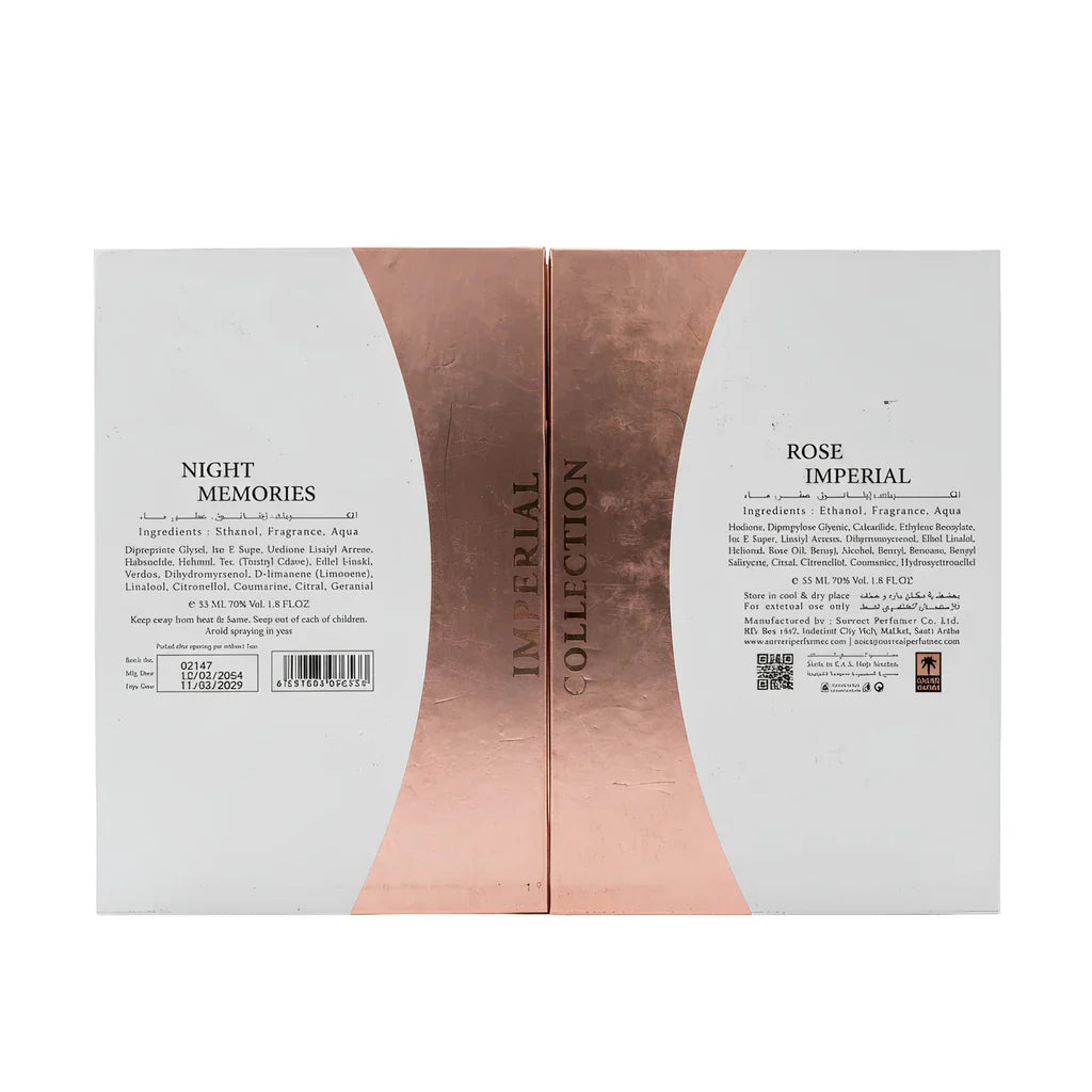 Imperial Collection - Rose Imperial & Night Memories Gift Set - 2x55ml